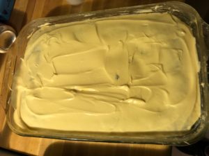 Yellow Cream Cheese icing